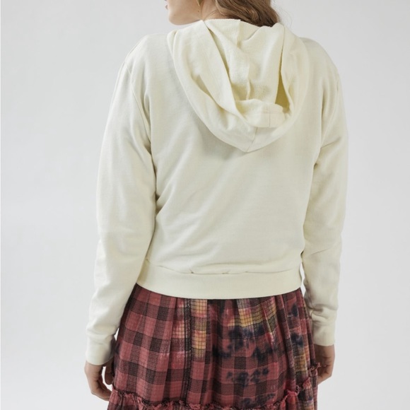 NWT UO Vintage Farmer's Market Fruit Stand Persimmon Shrunken Hoodie Sweatshirt - Picture 2 of 4